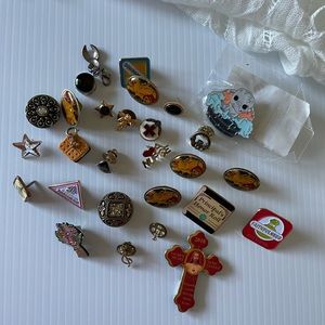 Mix lot pin bag - Gold tone